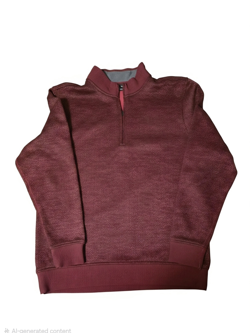 Under Armour Men's Quarter-Zip Pullover Jacket in Burgundy